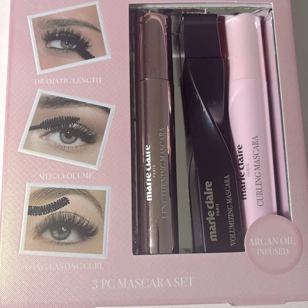 💕🌿Marie Claire Paris Best of Mascara – 3-Piece Mascara Set